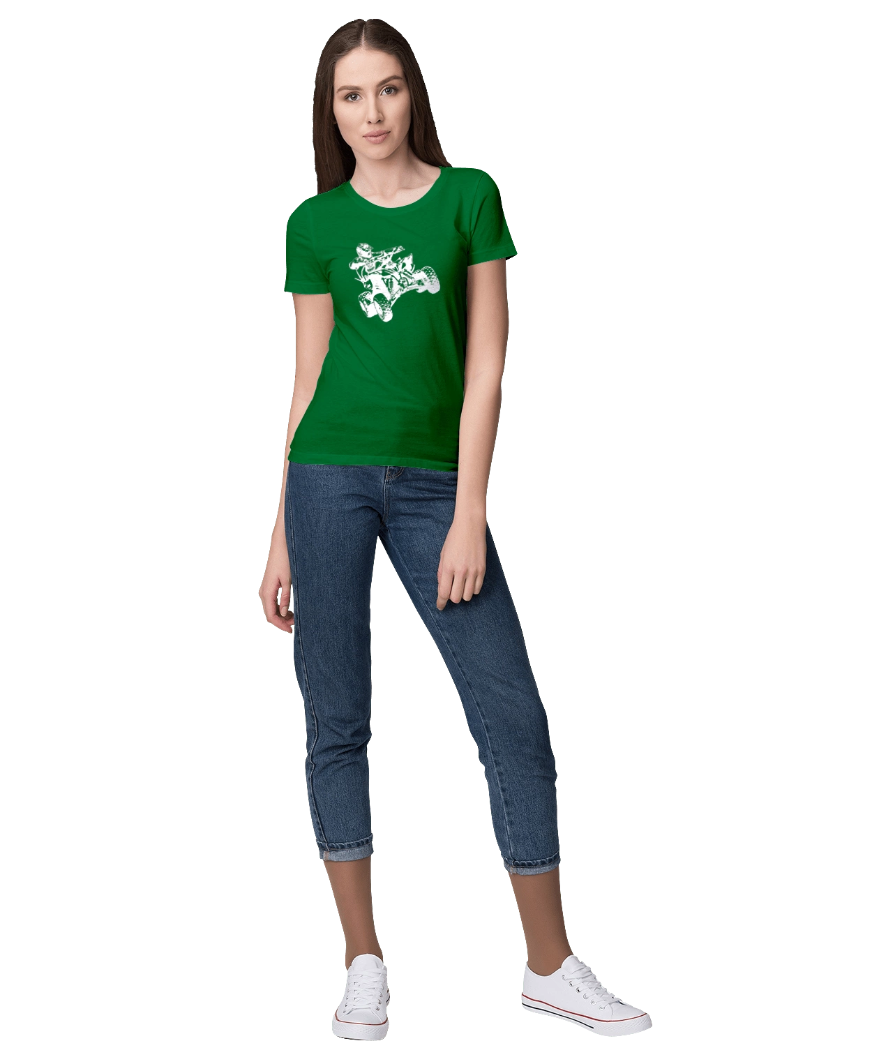 Людина На Квадроциклі Білий