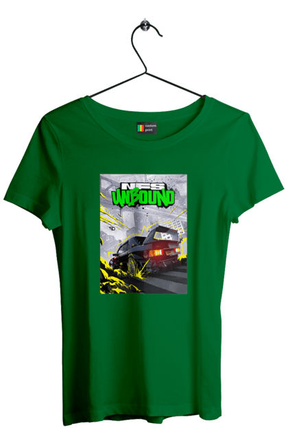 Футболка жіноча з принтом "Need for Speed Unbound". Heat, need, need for speed, nfs, speed, unbound, нид, нфс, спид, фор. 2070702
