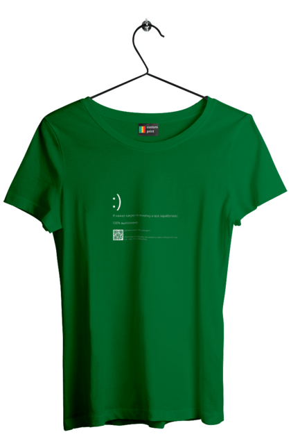 Футболка жіноча з принтом "Я натиснув якусь кнопку і все запрацювало". Angular, c, css, html, it, javascript, jquery, php, python, react, svelt, vue, айтишник, айті, гумор, код, кодувати, прогер, програміст, програмісти, ти ж, ти ж програміст, тиж програміст. 2070702