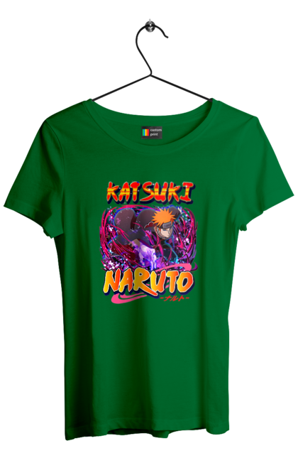 Women's t-shirt with prints Naruto Yahiko. Akatsuki, anime, character, manga, naruto, ninja, pain, tv series, yahiko. 2070702