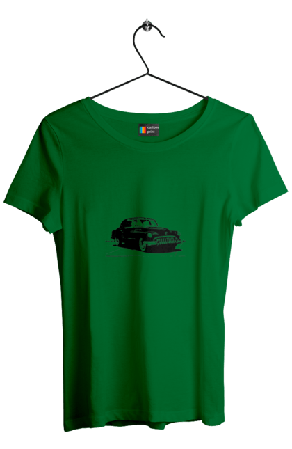 Футболка жіноча з принтом "Авто.6". Авто, графіка, малюнок, ретро авто, чорно-білий. 2070702