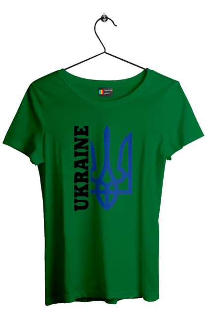 Футболка жіноча з принтом "Герб України". Герб, україна. 2070702