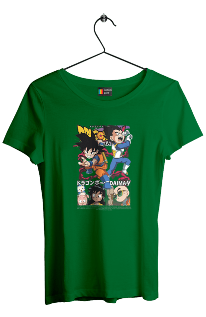 Women's t-shirt with prints Dragon Ball Daima. Anime, dragon ball, dragon ball daima, goku, manga, tv series, vegeta. 2070702