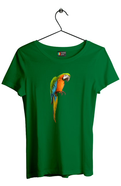 Футболка жіноча з принтом "Просто Папуга". Папуга, пташка. 2070702