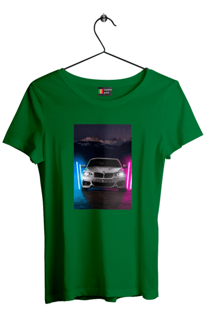 Футболка жіноча з принтом "БЕХА". Беха, в машину, красота, птн пнх, фонарі. 2070702