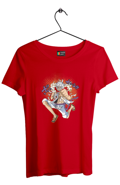 Women's t-shirt with prints One Piece Luffy. Anime, luffy, manga, monkey de luffy, one piece, pirates. 2070702