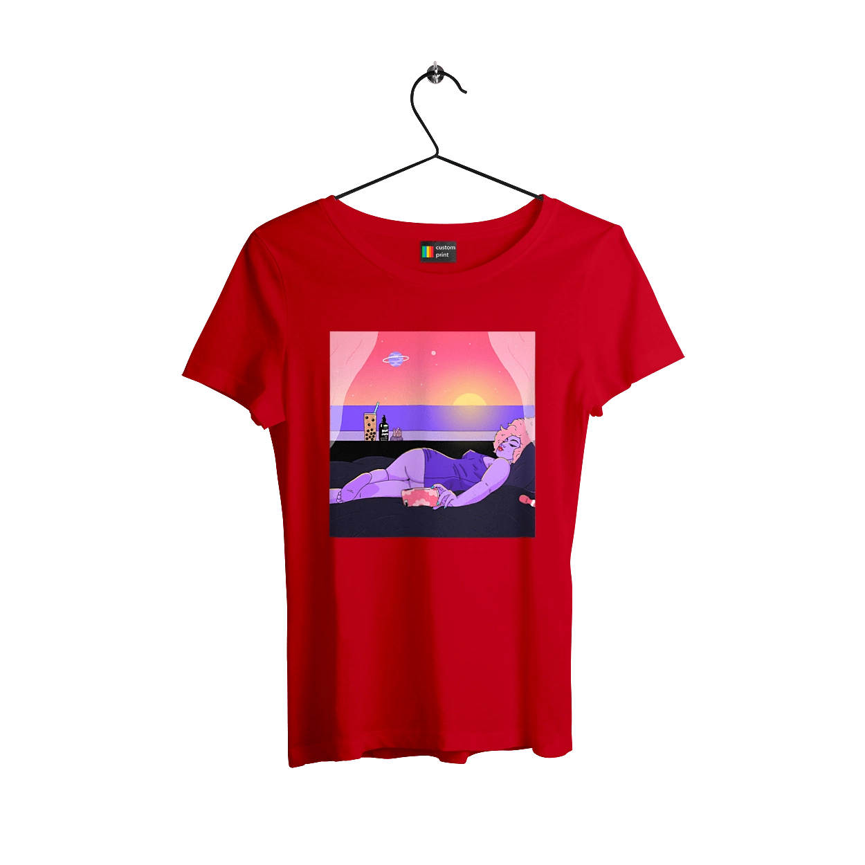 Фіолетова Дівчина На Відпочинку