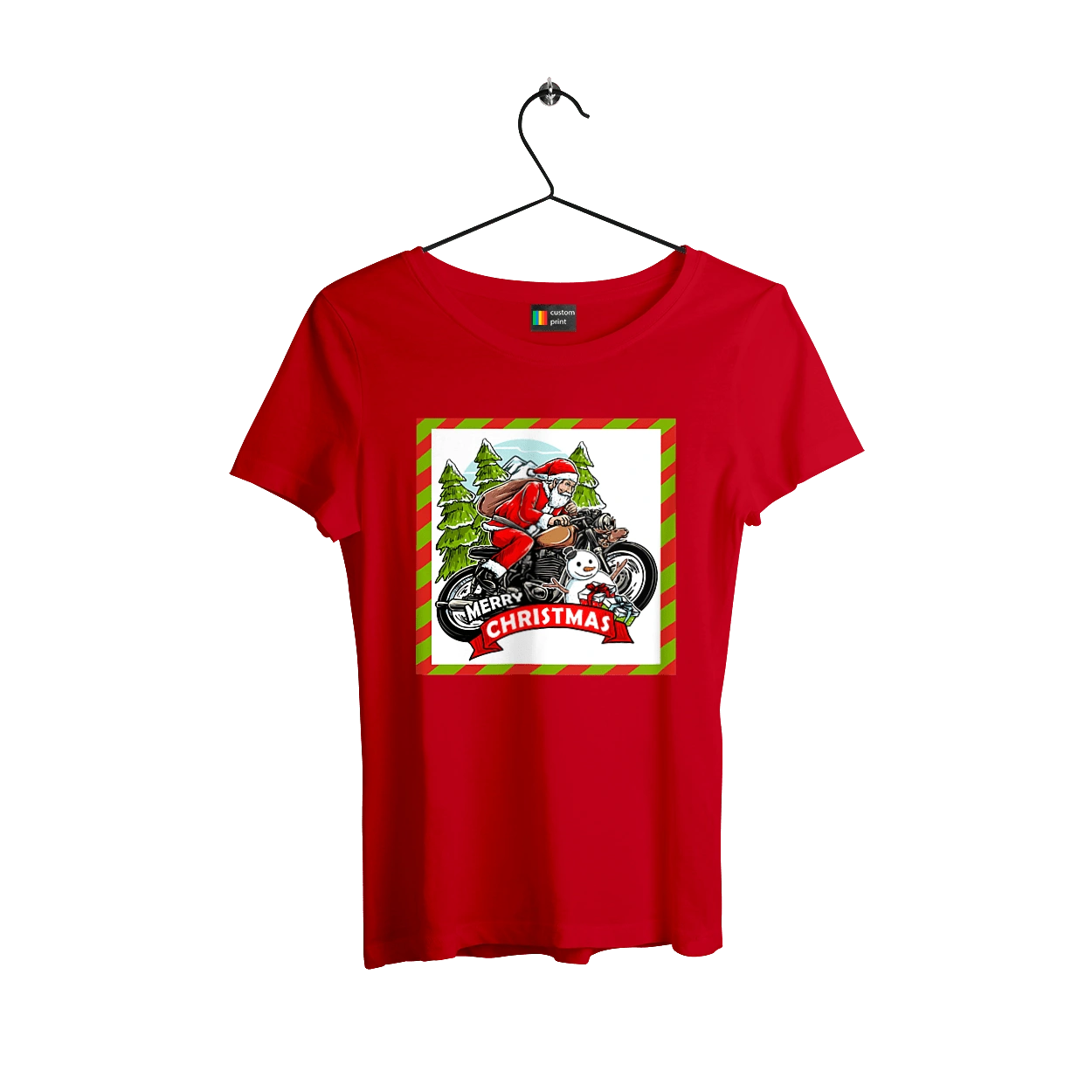 Санта на мотоцикле