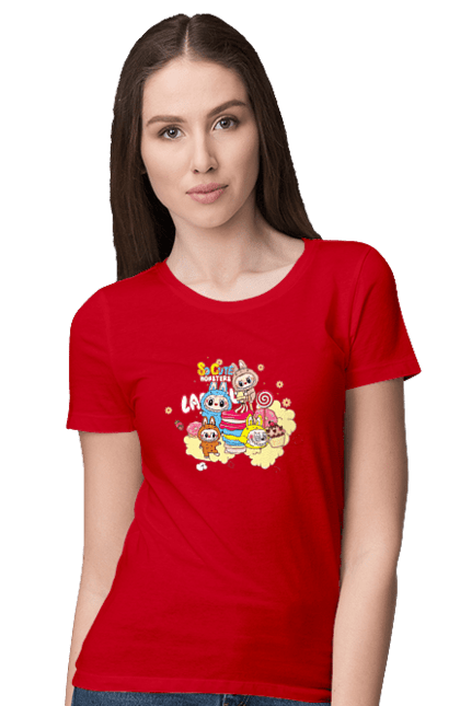 Футболка жіноча з принтом "Labubu". Labubu, weird cute, іграшки, лабубу. 2070702