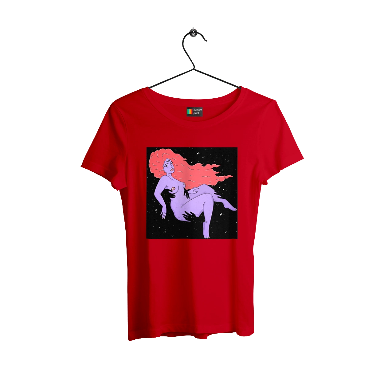 Фіолетова Дівчина В Чорній Дирі