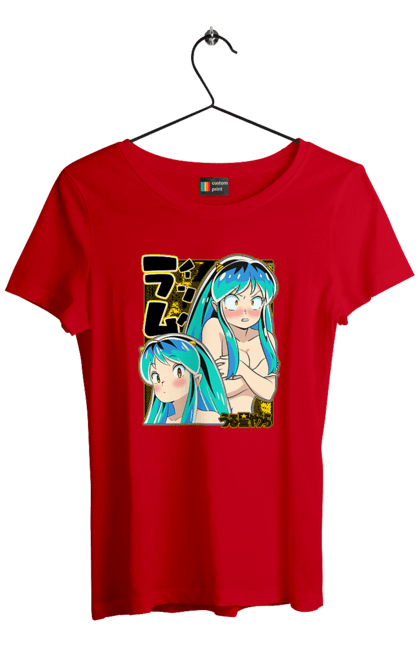 Футболка жіноча з принтом "Urusei Yatsura Лам". Anime, lum, manga, urusei yatsura, аніме, лам, манга, нестерпні прибульці. 2070702