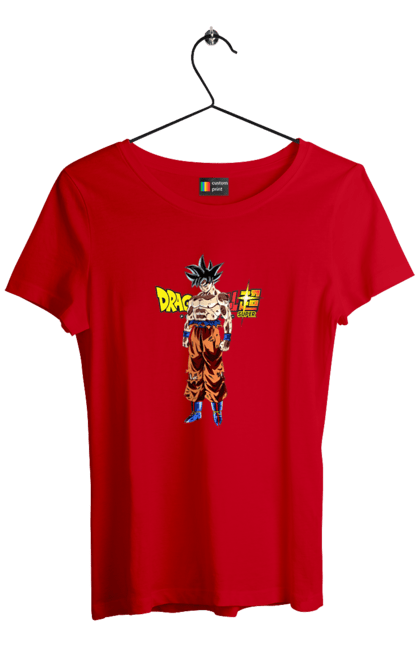 Футболка жіноча з принтом "Перли дракона Сон Гоку". Dragon ball, manga, son goku, аніме, гоку, манга, перли дракона, сон гоку. 2070702