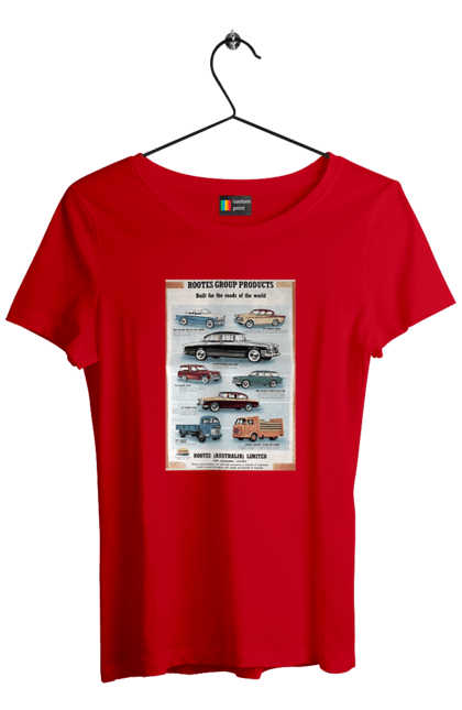 Футболка жіноча з принтом "Аутомобільйо". Rootes, rootes (australia) limited, rootes group, rootes group products. 2070702