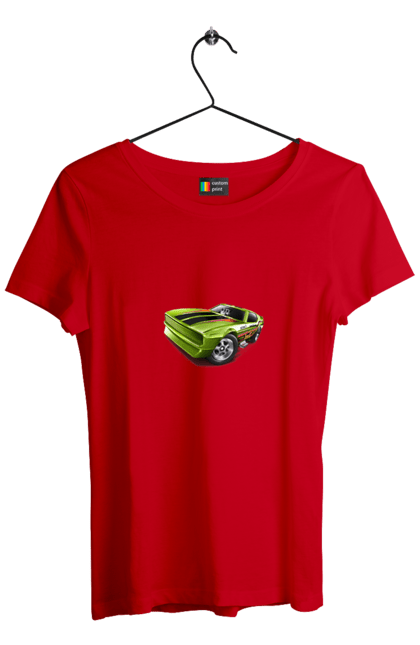 Футболка жіноча з принтом "Спорткар". Авто, автомобіль, кастом, машина, потужне авто, спорткар. 2070702