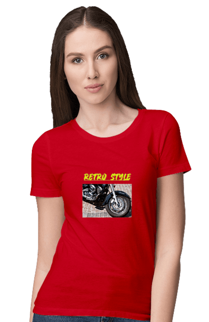 Women`s t-shirt with prints Moto2. Bike, motorbike, retro, road, speed, style. 2070702