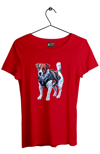 Футболка жіноча з принтом "Пес Патрон". Зсу, патрон, пес, пес патрон, україна. 2070702