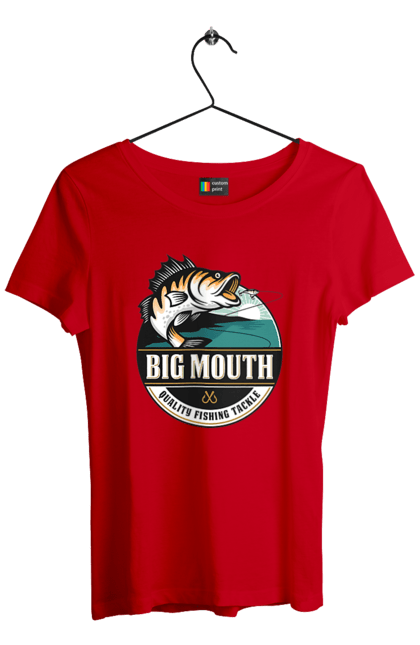 Футболка жіноча з принтом "Рибалка". Вилика рибалка, рибалка, хоббі. 2070702