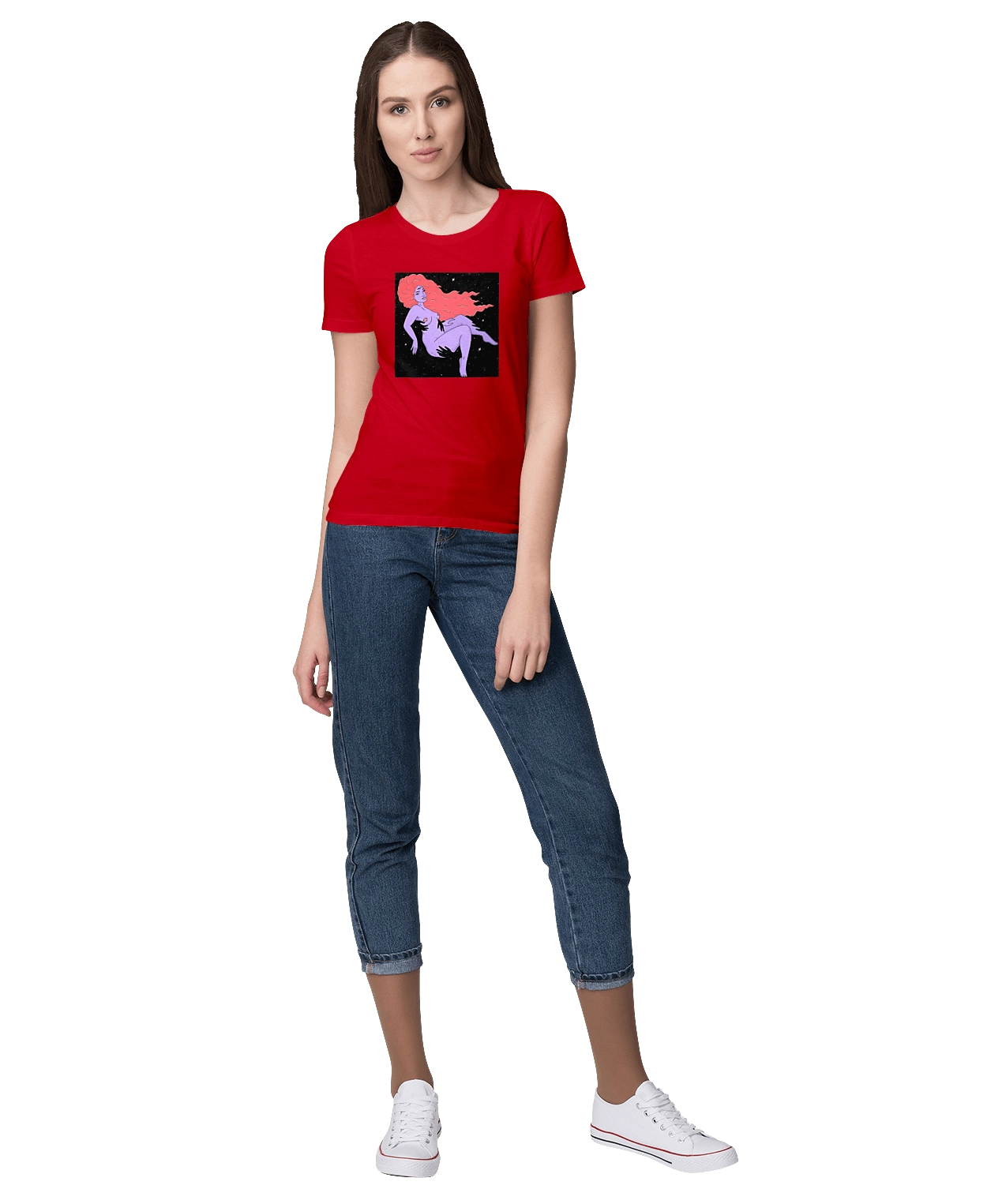 Фіолетова Дівчина В Чорній Дирі