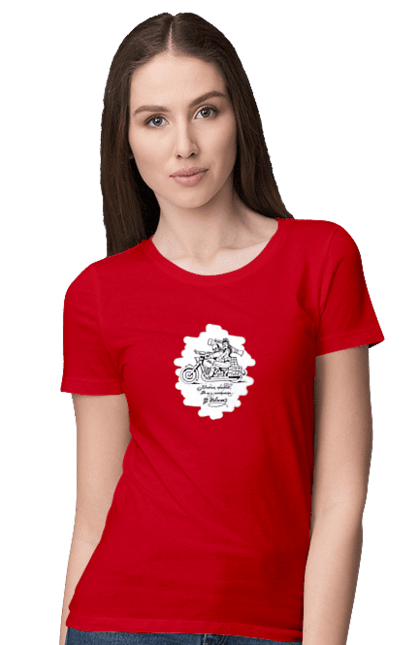 Футболка жіноча з принтом "Шевченка на мотоциклі". Вірш, енеїда, книги, кобзар, мотоцикл, українка, шевченка. 2070702