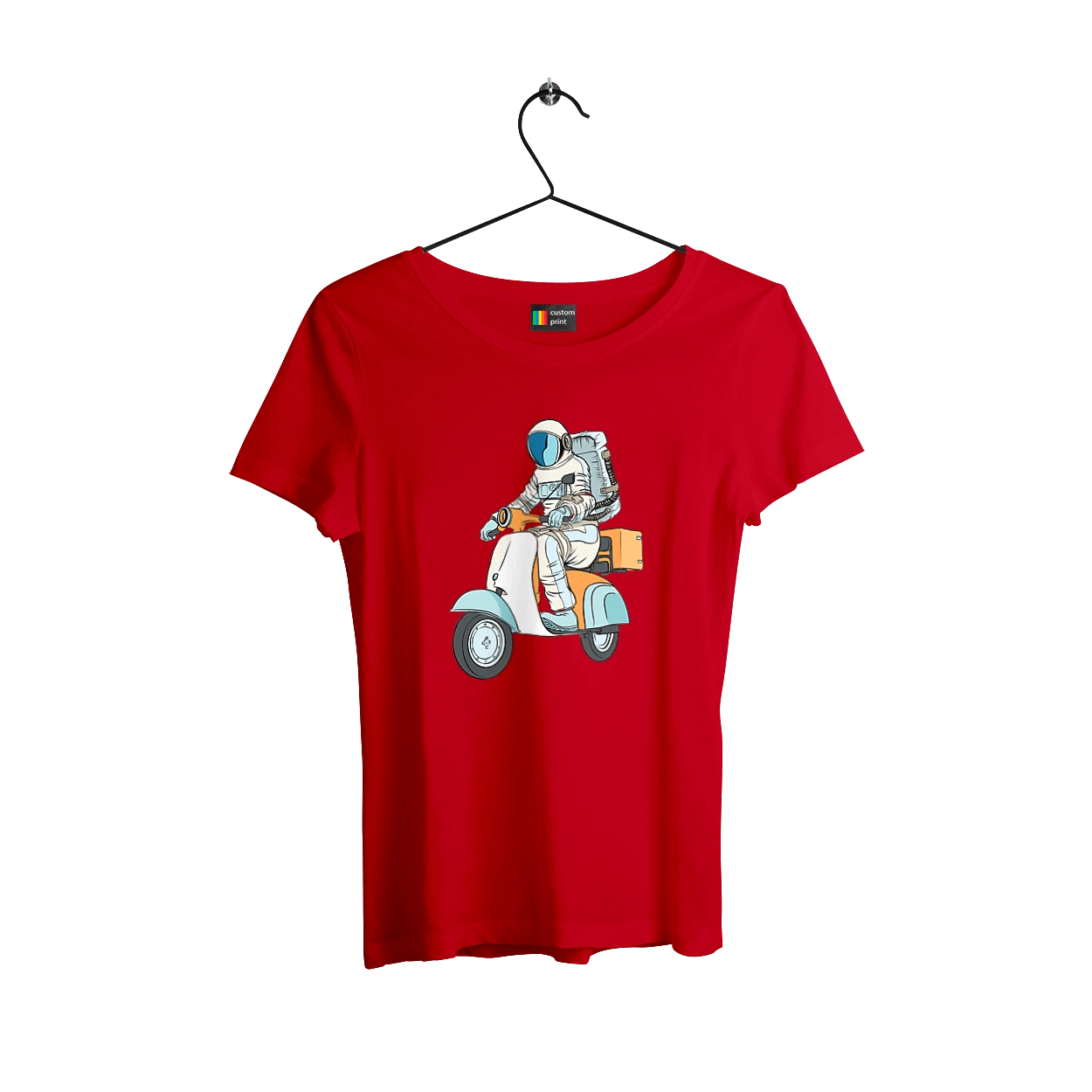 Astronaut on a motorcycle