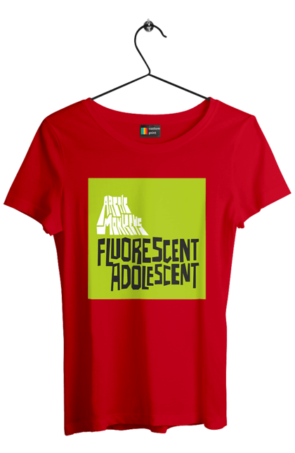 Women's t-shirt with prints Arctic Monkeys. Arctic monkeys, garage rock, group, indie rock, music, post-punk revival, psychedelic rock, rock. 2070702