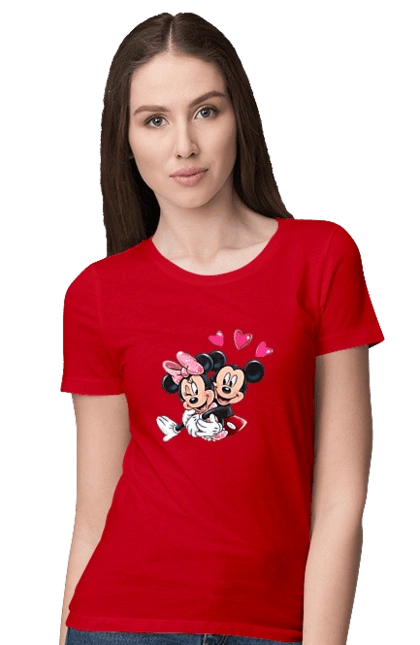 Mickey Mouse and Minnie Mouse