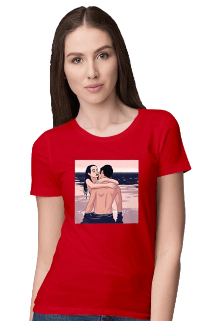 Couple Hugging In The River