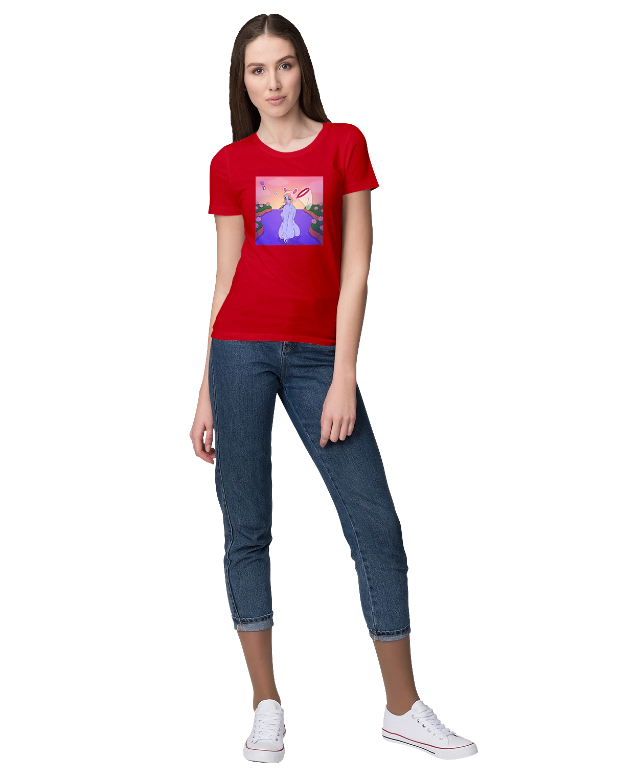 Purple Girl On The Hunt