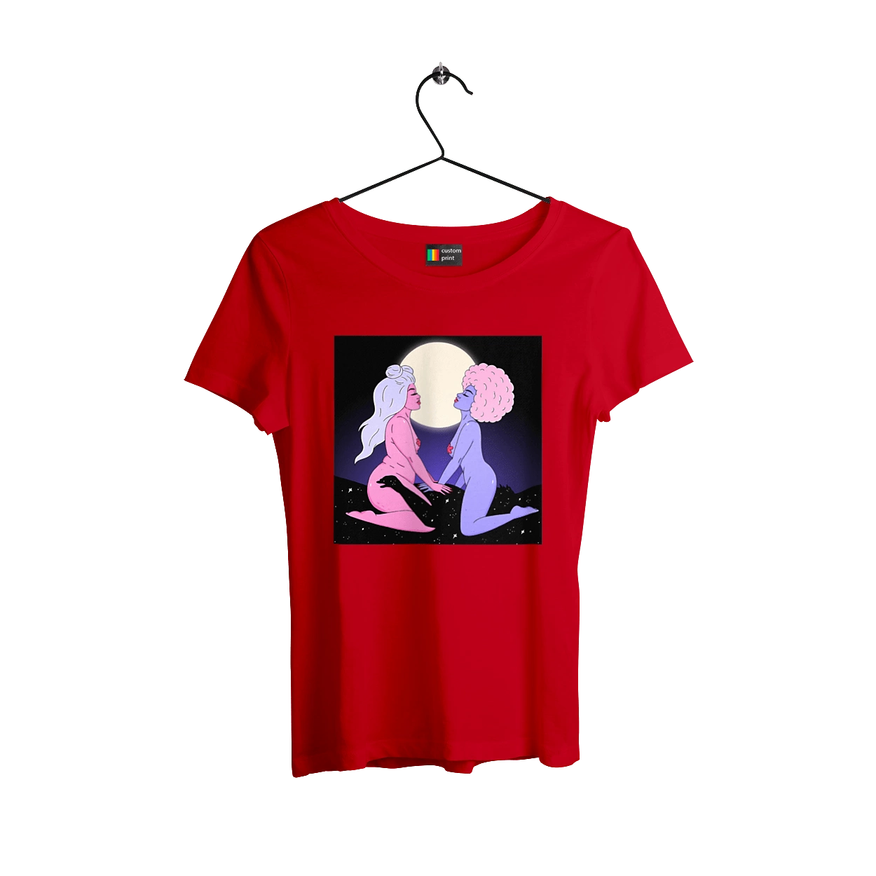 Two Aliens And The Moon