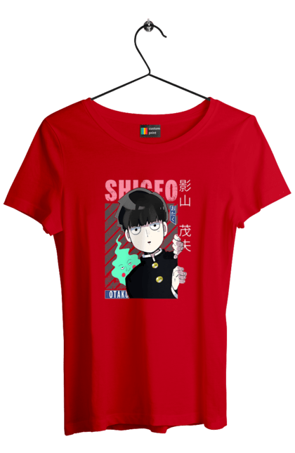 Women's t-shirt with prints Mob Psycho 100. Anime, manga, mob, mob psycho 100, shigeo kageyama. 2070702