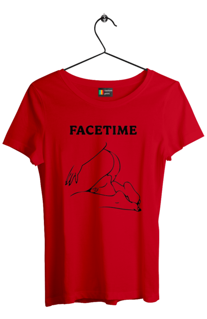 Футболка жіноча з принтом "Фейстайм". Вульгарна, гумор, прикольна, смішна, фейстайм. 2070702
