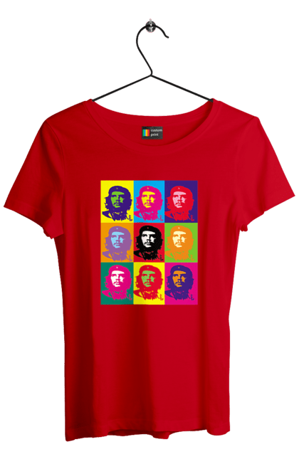Футболка жіноча з принтом "Че Гевара". Che guevara, бавовна, герб, зсу, куба, революционер, революция, че гевара, чегевара, эрест че гевара. futbolka.stylus.ua
