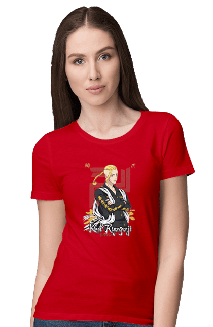 Women's t-shirt with prints Tokyo Revengers Draken. Anime, draken, ken ryuguji, ken-chin, manga, serial, tokyo manji gang, tokyo revengers. 2070702