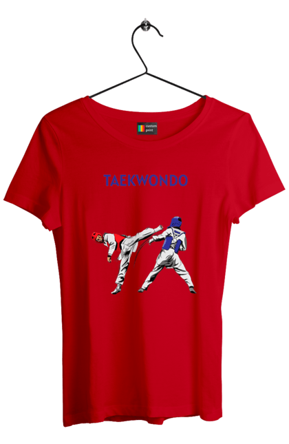 Women's t-shirt with prints Taekwondo. Korea, martial arts, sport, taekwondo, training. 2070702