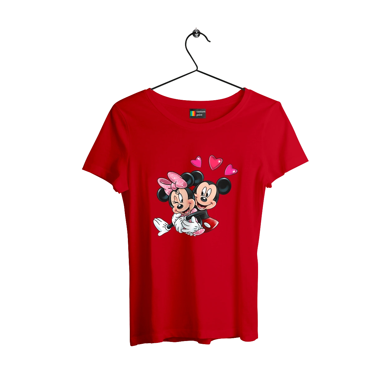 Mickey Mouse and Minnie Mouse