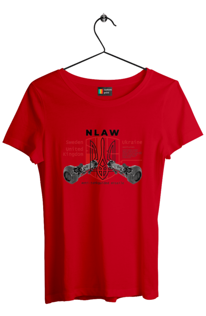 Women`s t-shirt with prints NLAW. Caesar, himars, nlaw, patriot, weapons, zaluzhny. 2070702