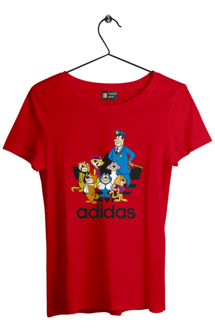 Футболка жіноча з принтом "Adidas Top Cat". Adidas, top cat, адідас, кіт, коти, мульт, мультсеріал. 2070702