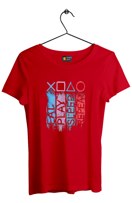 Футболка жіноча з принтом "Геймпад". Playstation, sony, геймпад, гра, джостик. 2070702