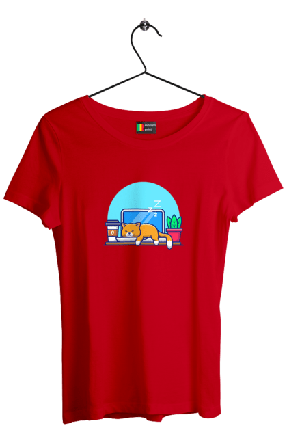 Футболка жіноча з принтом "Кіт програміст". Angular, c, css, html, it, javascript, jquery, php, python, react, svelt, vue, айтишник, айті, гумор, код, кодувати, прогер, програміст, програмісти, ти ж, ти ж програміст, тиж програміст. 2070702