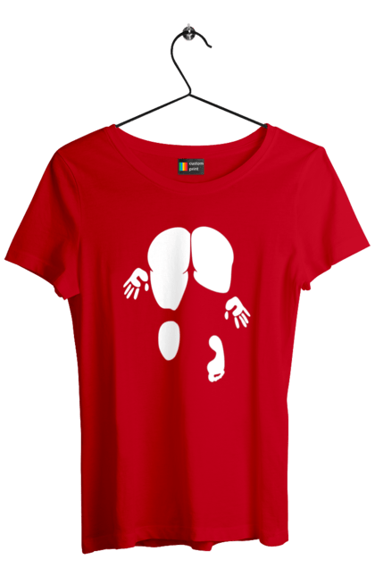 Футболка жіноча з принтом "Дівчина вид по заду". Вид з зади, вульгарна, гумор, дівчина, дівчина раком, прикольна. 2070702