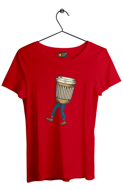 Women`s t-shirt with prints Coffee Man. Coffee, coffee lover. 2070702
