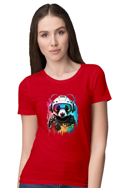 Панда в VR шолом