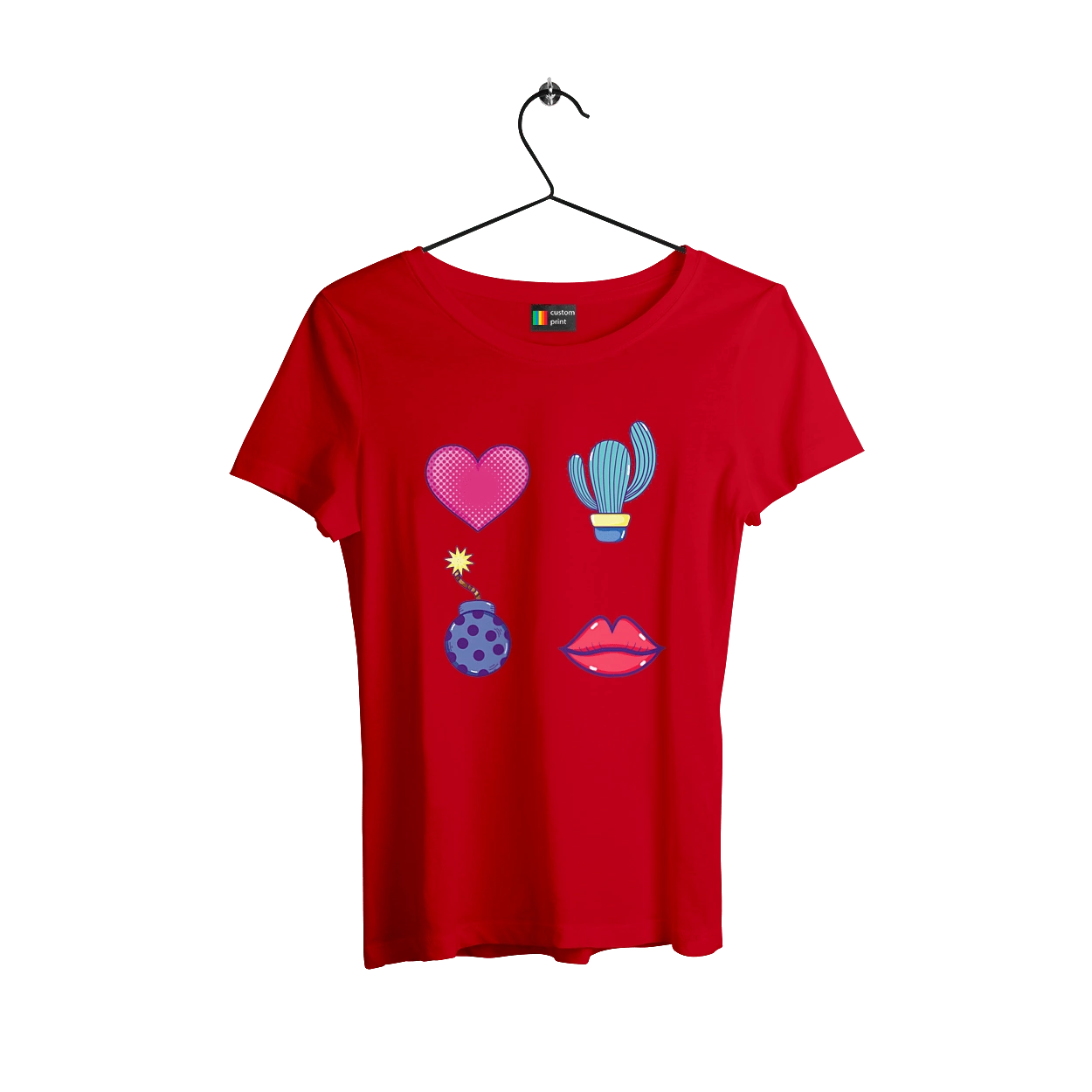 Heart, Cactus, Bomb, Lips