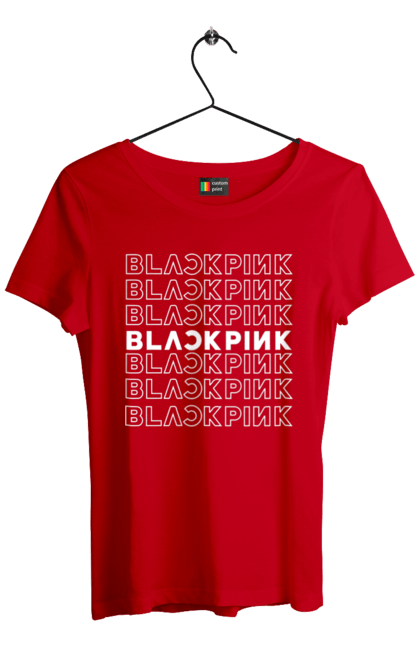 Футболка жіноча з принтом "Blackpink". Blackpink, k pop, yg entertainment, блекпінк, група, к-поп, музика, музичний гурт. 2070702