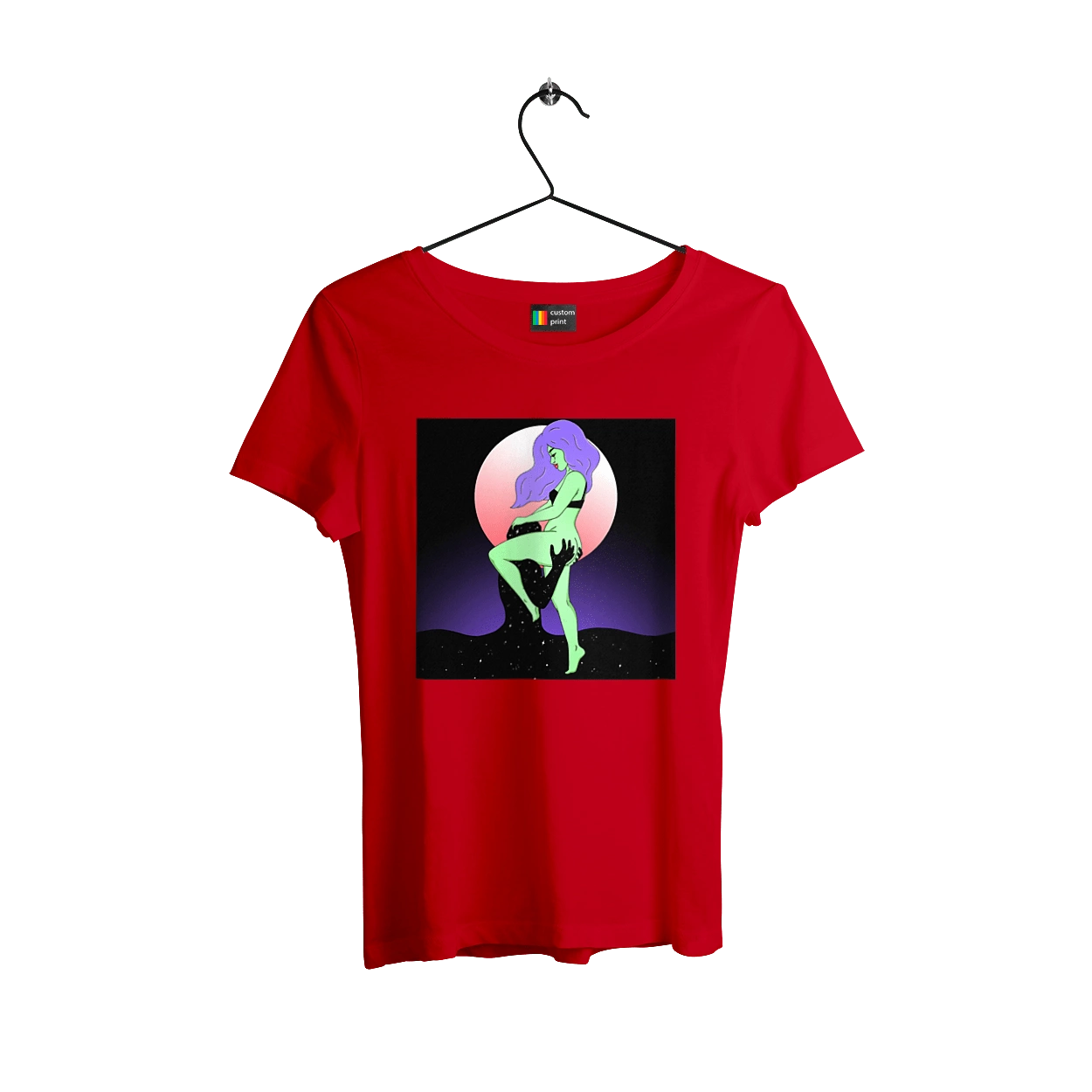 Green Girl And The Moon