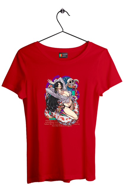 Women's t-shirt with prints One Piece Boa Hancock. Anime, boa hancock, manga, one piece, pirate empress, straw hat pirates. 2070702