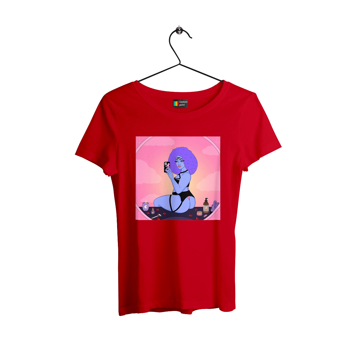 Фіолетова Дівчина Фото У Дзеркалі