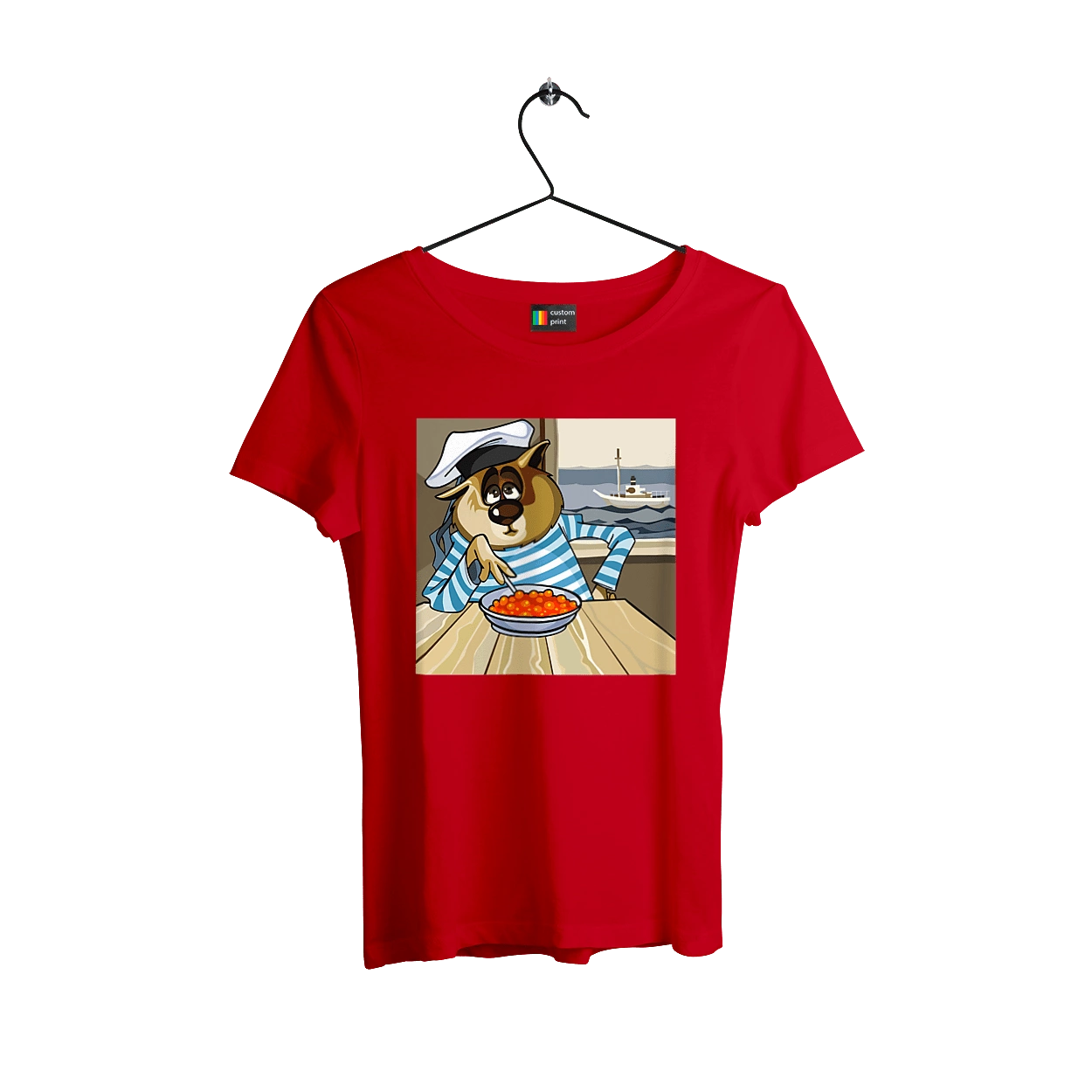 Cat Sailor, On The Ship Eats Red Caviar