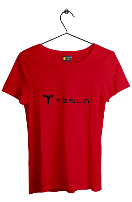 Women`s t-shirt with prints Tesla. Tesla. 2070702