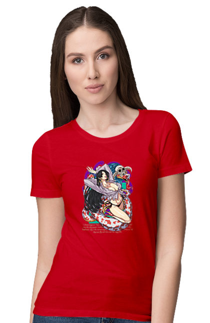 Women's t-shirt with prints One Piece Boa Hancock. Anime, boa hancock, manga, one piece, pirate empress, straw hat pirates. 2070702